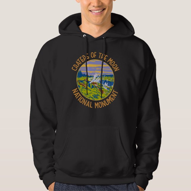 Nationella minnesmärket Sjö Taupo i Måne Hoodie (Framsida)