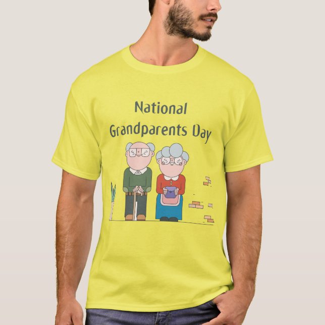 Nationella morföräldrar-dagen t shirt (Framsida)