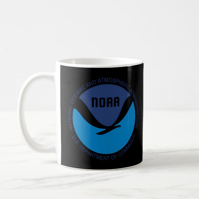 Nationella oceanens och atmosfärens administration kaffemugg (Vänster)