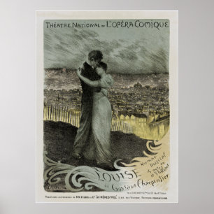 Nationella opera Comique Theater ~ Louise Poster