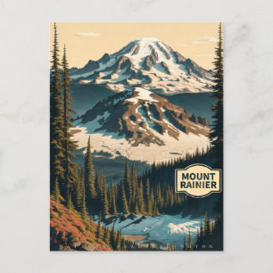 Nationella parken Rainier i Washington Vykort