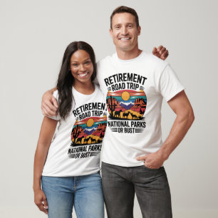 Nationella Parkers Pensionärs-Äventyrs-Roadtrip T Shirt
