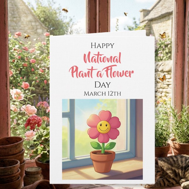 Nationella plantera en blomma dagen | 12 mars kort (Skapare uppladdad)