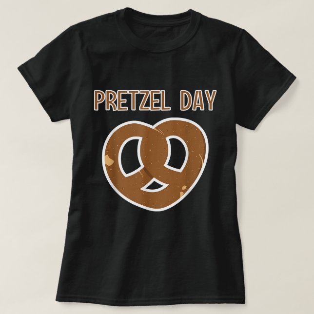 Nationella pretzel Day Pretzels Food Meme April 26 T Shirt (Design framsida)