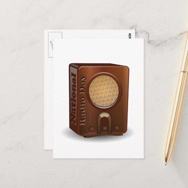 Nationella radiodagen vykort (Fram/Back In Situ)