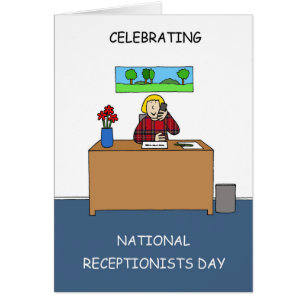 Nationella receptionister-dagen maj hälsningskort