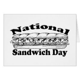 Nationella sandwich-dagen hälsningskort