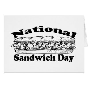 Nationella sandwich-dagen hälsningskort