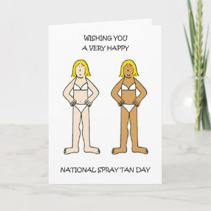 Nationella Spray Tan-dagen 6 mars Kort