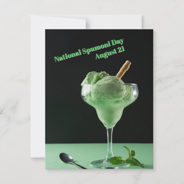 Nationella Spumoni-dagen Kort (Framsida)