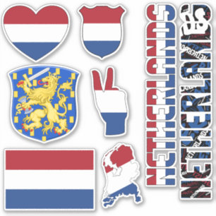 Nationella symboler för fantastisk Nederländernas Klistermärken