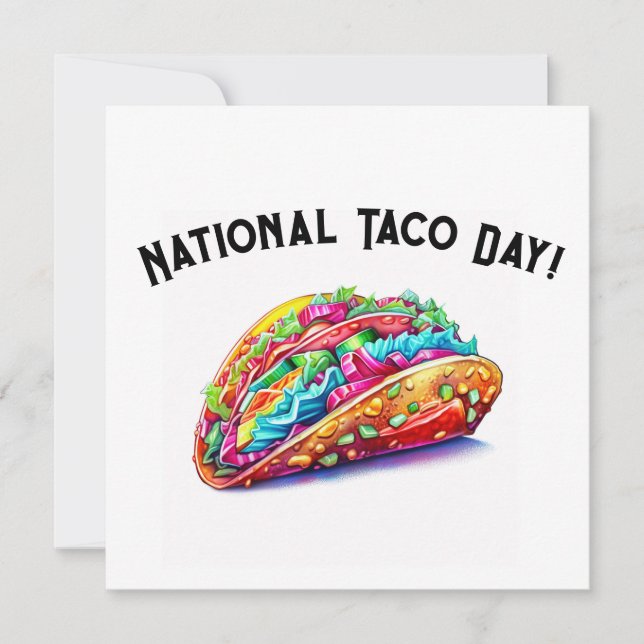Nationella tako Day Julkort (Framsida)
