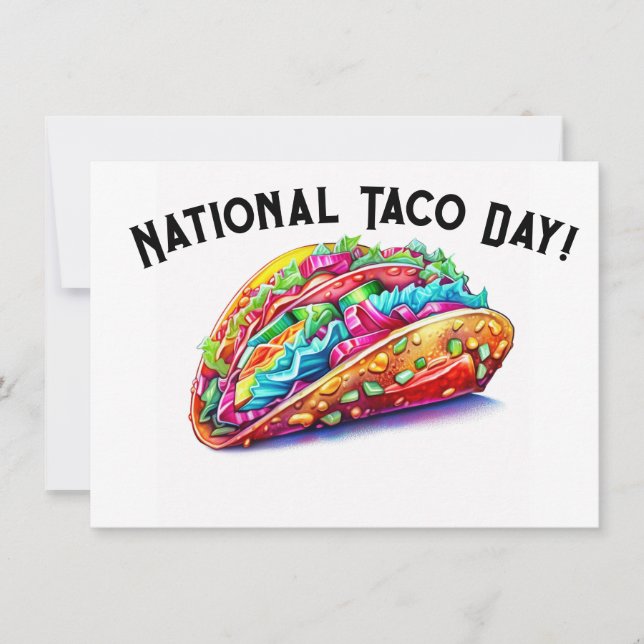 Nationella tako Day Julkort (Framsida)