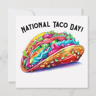 Nationella tako Day Julkort