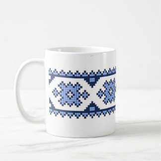 Nationella ukrainska broderideprydnadsföremål kaffemugg