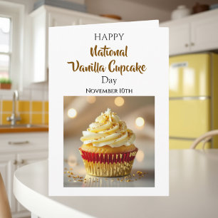 Nationella Vanilj Cupcake Dagen 10 november Kort