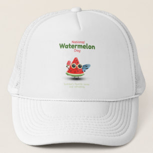 Nationella vattenmelon dagen Söt sommar konst Keps