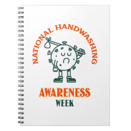 Nationella veckan för handtvättsmedvetenhet anteckningsbok