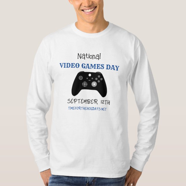Nationella videospelsdagen september 12:e t shirt (Framsida)