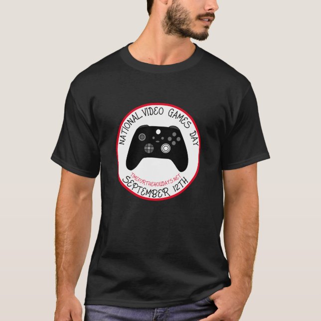 Nationella videospelsdagen september 12:e t shirt (Framsida)