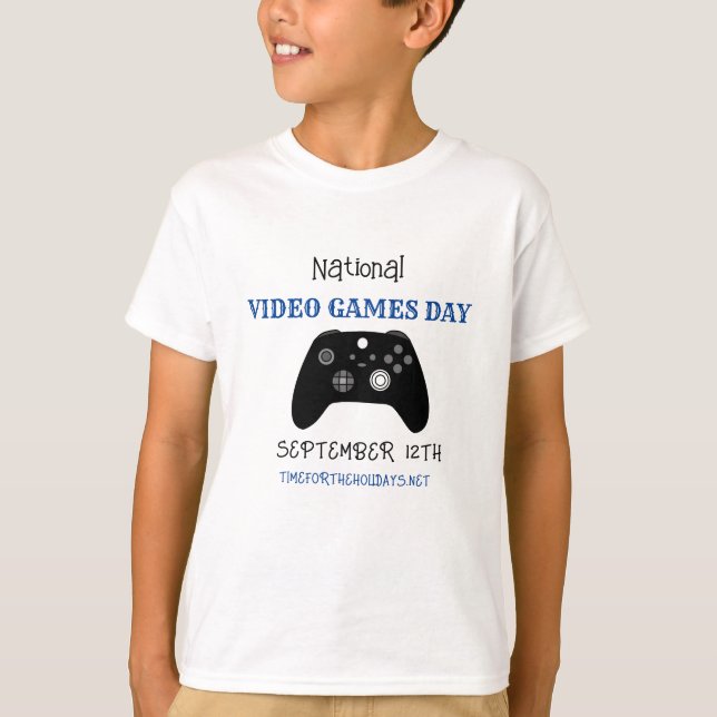 Nationella videospelsdagen september 12:e t shirt (Framsida)