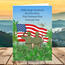 Nationella Vietnamkrigets Veterandagen Soldater Kort