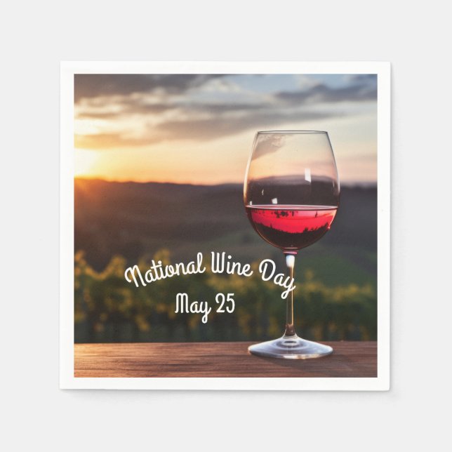 Nationella Vin-dagen Pappersservett (Framsidan)