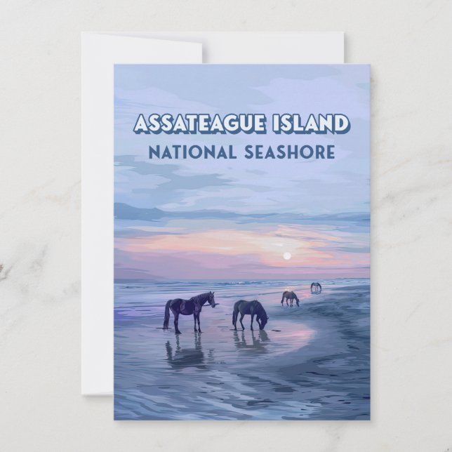 Nationellt årskort för assateague (Framsida)