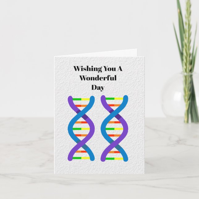 Nationellt DNA-kort för Syskon-dagen Kort (Framsida)
