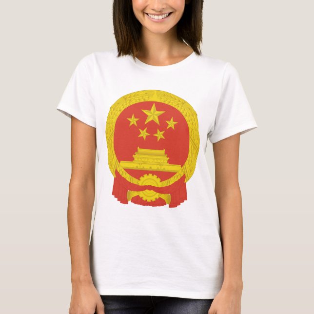Nationellt emblem för folkrepubliken China T Shirt (Framsida)
