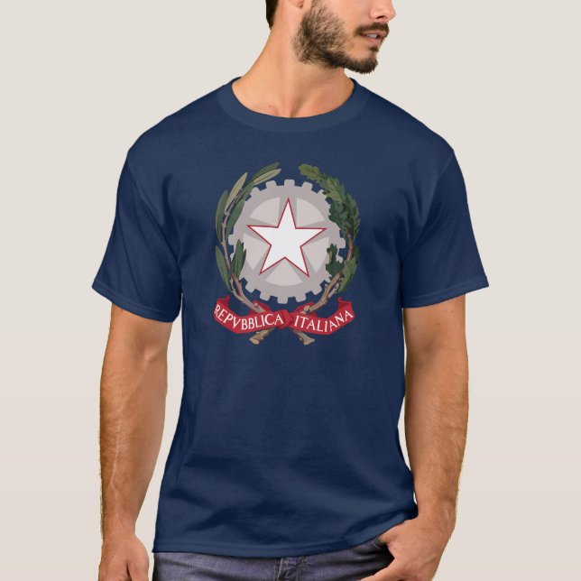 Nationellt emblem för Italien T Shirt (Framsida)