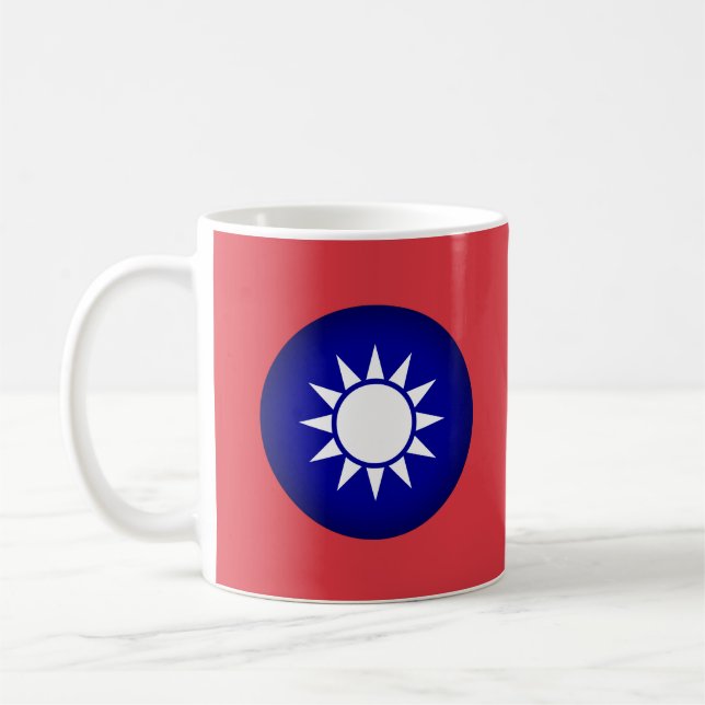 Nationellt emblem i Taiwan-kaffe Mugg (Vänster)