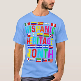 Nationellt historiskt kulturarv, månatligt latino, t shirt