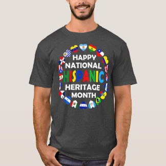 Nationellt historiskt kulturarv, månatligt latino, t shirt
