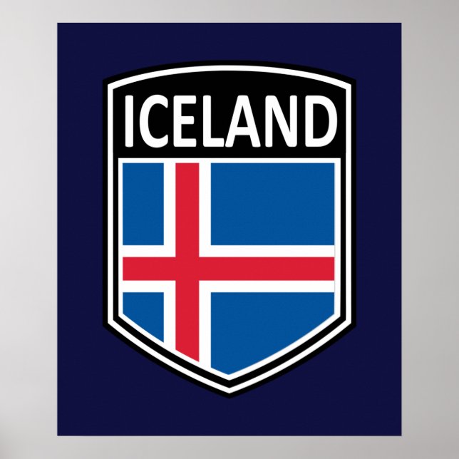 Nationellt - Island Poster (Framsidan)