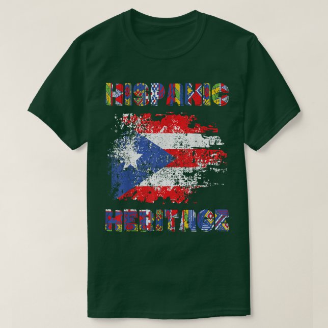 Nationellt ispanikkulturarv, månad 2 t shirt (Design framsida)