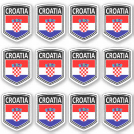 Nationellt - Kroatien Klistermärken