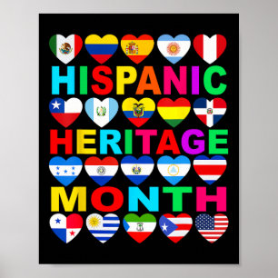 Nationellt latino Land Poster