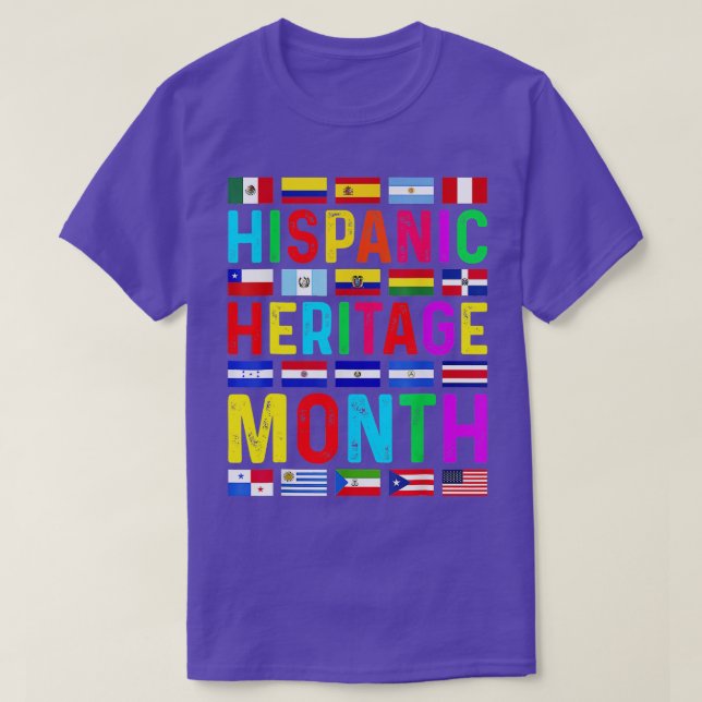 Nationellt latino Land T Shirt (Design framsida)