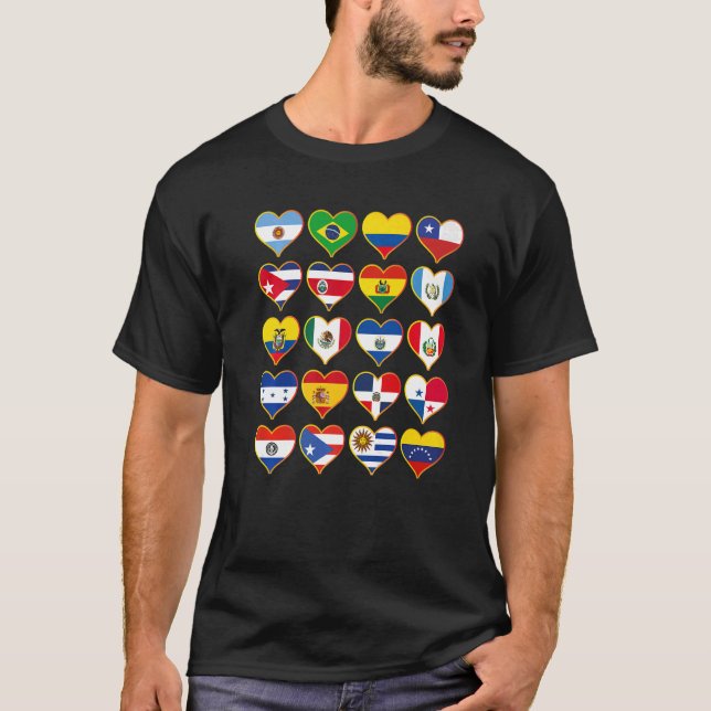 Nationellt latino Land T Shirt (Framsida)