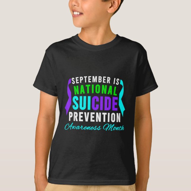 Nationellt medvetandegörande om förebyggande av sj t shirt (Framsida)