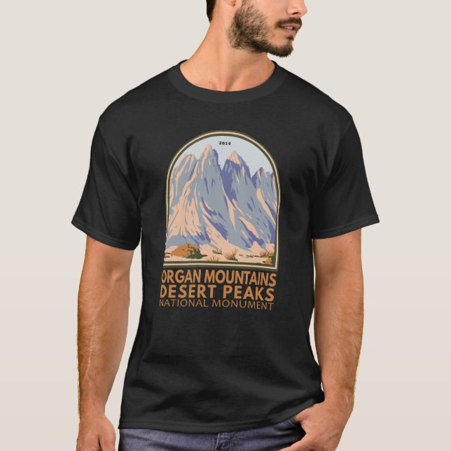 Nationellt monument över organbergen Desert Peaks T Shirt (Framsida)