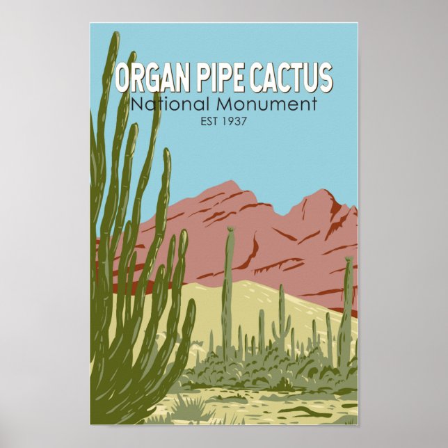 Nationellt monument över organtransplantat Arizona Poster (Framsidan)