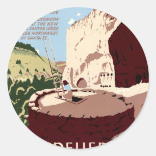 Nationellt nationalmonument över bröder runt klistermärke