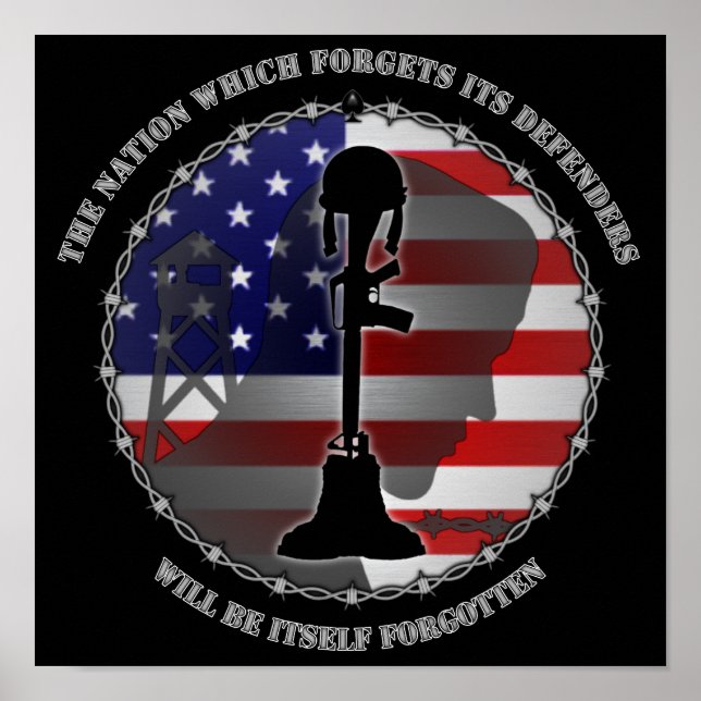 Nationen som glömmer sina försvarare poster (Framsidan)