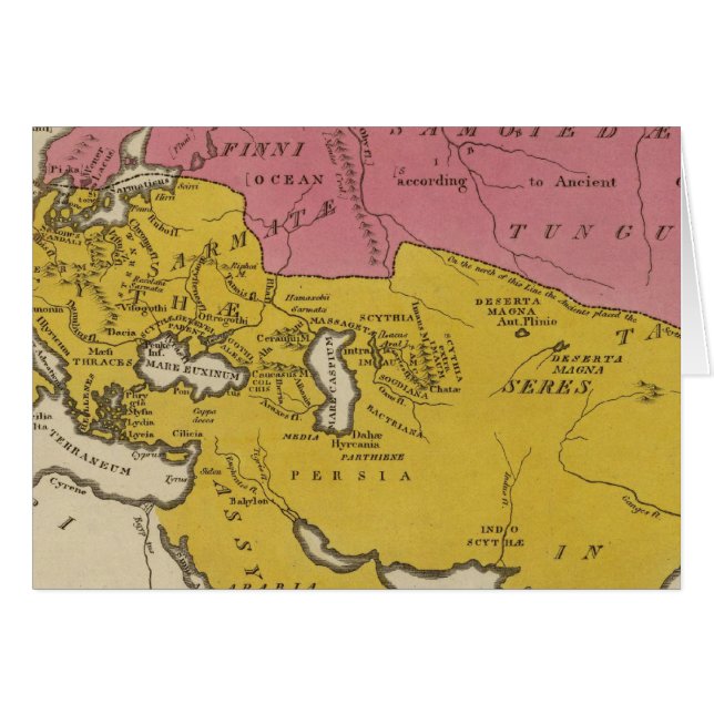 Nationernas tillstånd i det kristna området hälsningskort (Framsidan Horizontal)