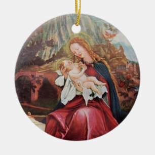 NATITIVITET MED ÄNGLAR - MAGISK CHRISTMAS JULGRANSPRYDNAD KERAMIK