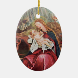 NATITIVITET MED ÄNGLAR - MAGISK CHRISTMAS JULGRANSPRYDNAD KERAMIK