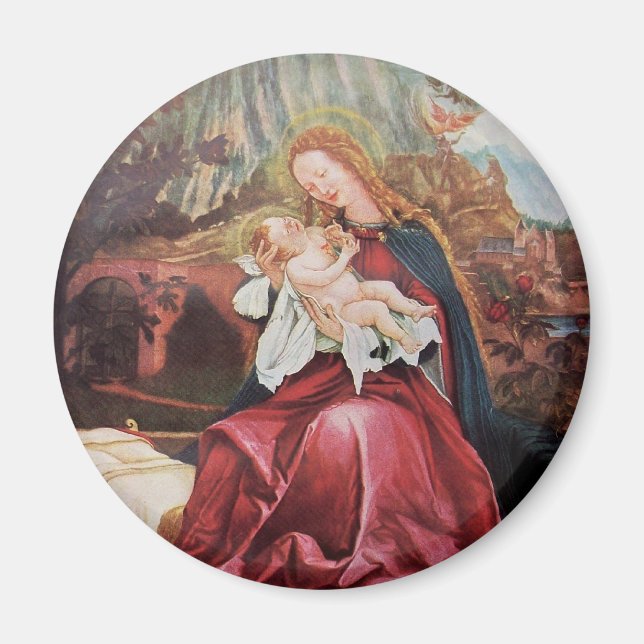 NATITIVITET MED ÄNGLAR - MAGISK CHRISTMAS MAGNET (Framsidan)