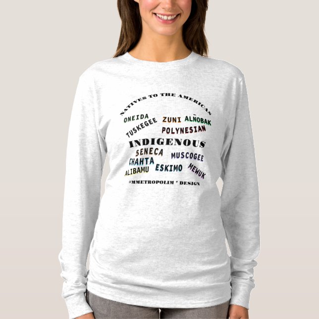 NATIV AMERIKANN NAMN PÅ TSHIRTS-NEWBORN till 3X / T Shirt (Framsida)